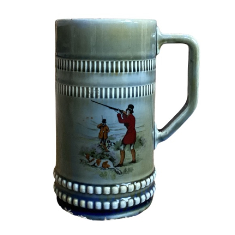 Wade Irish Vintage Porcelain Fox Hunt Scene Stein